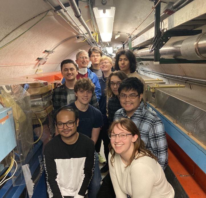Students in Cornell's cyclotron