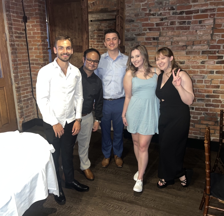 Students at the physics banquet