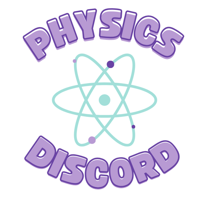 Physics Discord group logo with an atomic model at the center